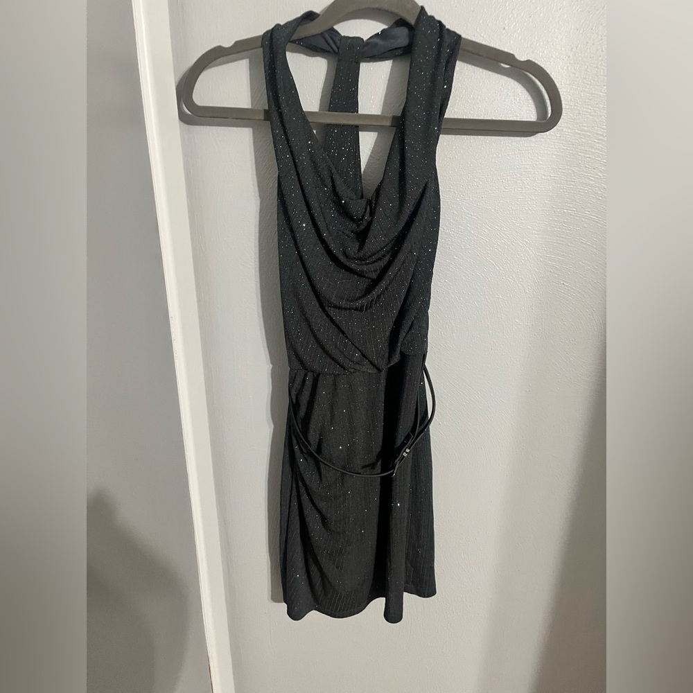 Medium City Studio Glittery Gray Dress